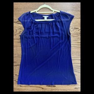 Banana Republic sheer color purple tee